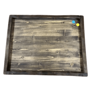 Wood Tray Dark Stained 18" x 13.5"
