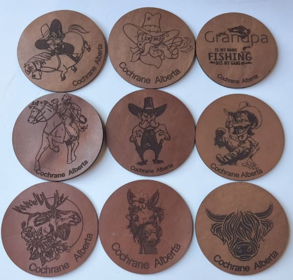 Cochrane Leather Coasters