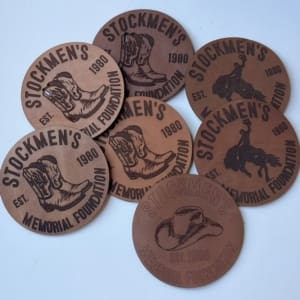 Stockmen's Leather Coasters
